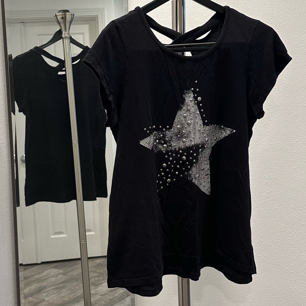 Arizona PLUS 20 1/2 Black/Silver Stud Star - size Childrens Clothing: 20